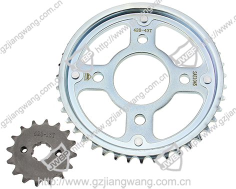 Motorcycle Sprocket Kit  TITAN15O 428-43T-16T